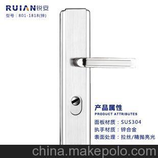 SUS304不锈钢门锁面板、拉手、执手 工厂直销的精抛选择与永康市锐安锁业产品简介